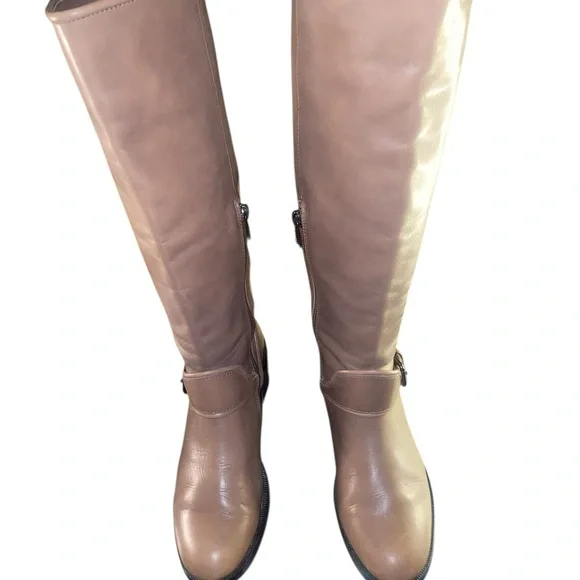 Coach Cecilia leather knee-high riding boots size 7.5 B equestrian - Picture 2 of 16